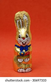 Wrapped Chocolate Easter Bunny