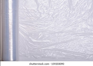 Wrapping Plastic Stretch Film Background.