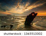 Wreck of Helvetia, Rhossili Bay, Gower, Wales, UK