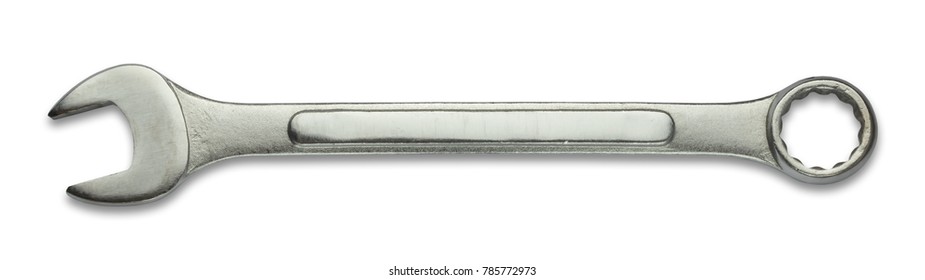Wrench isolated on white
				