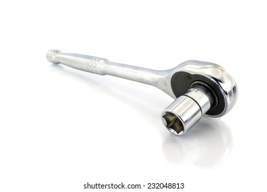Wrench ratchet on a white background.