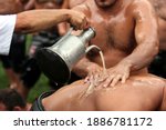 Wrestlers are meticulously preparing for oil wrestling traditionally held in Muğla