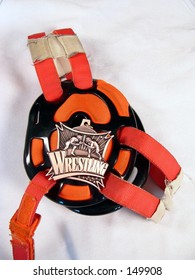 Wrestling Head Gear And Medal