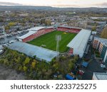 Wrexham Football Club aerial view