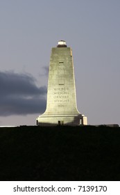 Wright Brothers Monument At Night, Kitty Hawk, NC