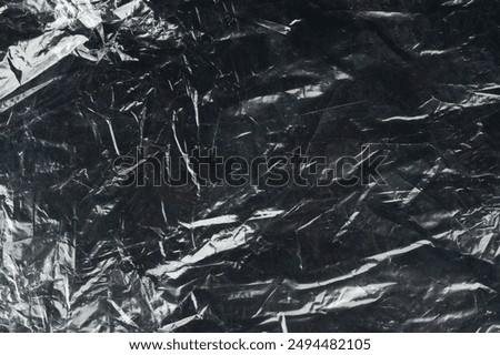 Wrinkle polyethylene overlay background macro close up view