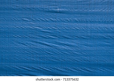 Wrinkled Blue Tarp Texture