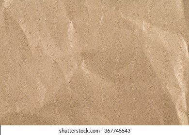 Wrinkled Brown Paper Background