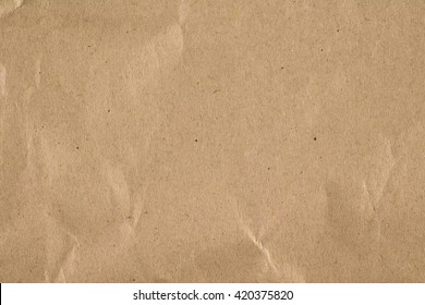 Wrinkled Brown Paper Background