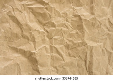 Wrinkled kraft paper. It is used for background and texture.