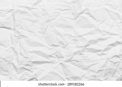 Wrinkled paper white background texture