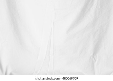 Wrinkled White Cloth Background