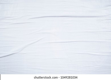 wrinkled white weathered creased urban billboard poster texture background 