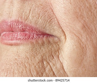  wrinkled woman skin