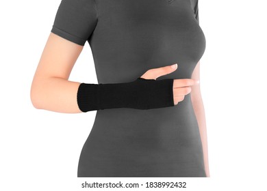 Wrist And Hand Sleeve, Arm Protection Sleeve On White Background