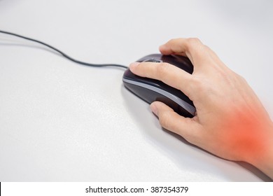 Wrist Pain Caused By Using A Computer Mouse.