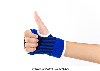 Wrist Splint Hand Isolated White Background