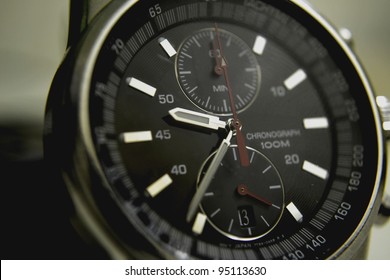 Wrist Watch In Close Up