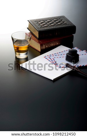 I write a letter while drinking whiskey