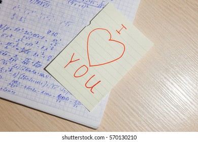 To write in a notebook formulas. I love you  