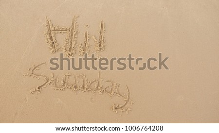 write on sand 