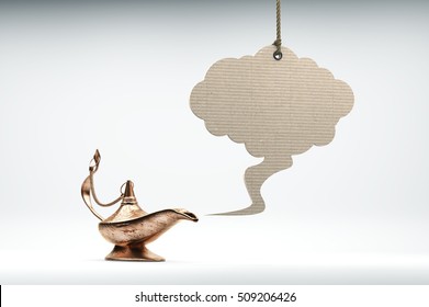 write a wish cloud from ancient magic lamp