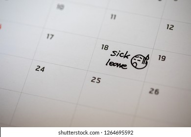 Writing Calendar Sick Leave