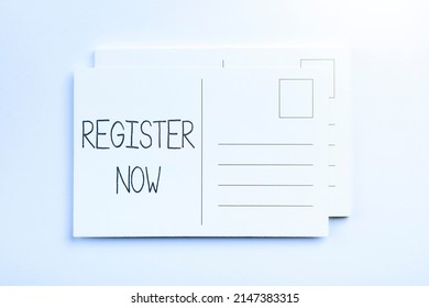 Writing Displaying Text Register Now. Conceptual Photo Name In An Official List Enlist To Be A Member Sign Up Flashy School Office Supplies, Teaching Learning Collections, Writing Tools,