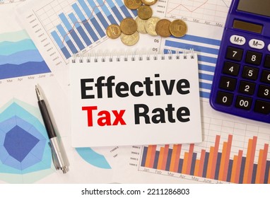 Writing note shows the text Effective Tax Rate