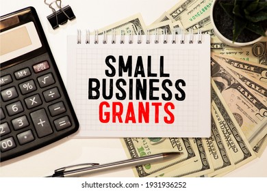 Writing Note Shows The Text VA Small Business Grants.