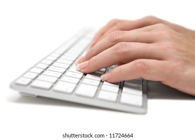 Writing on a Grey Keyboard