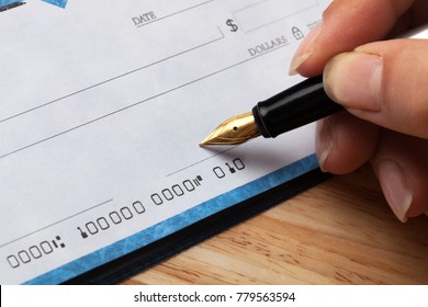 Writing Signing A Check