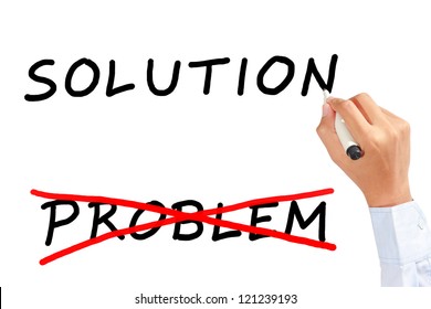 Writing Solution Ignore Problem On White Stock Photo 121239193 ...