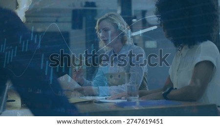 Writing tutor solving linear ODE on blackboard in classroom, showing chalk, mu(t), parts, erf. Differential, equation, calculus, integrating, factor, antiderivative, gaussian