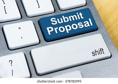 Written Word Submit Proposal On Blue Stock Photo (Edit Now) 378782995