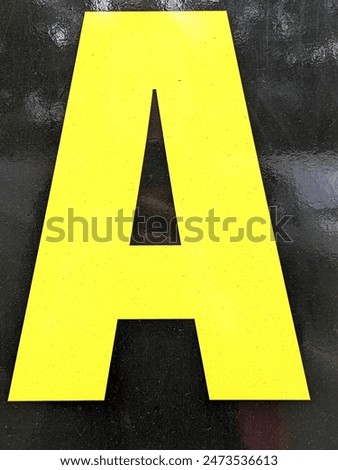 Similar – Letter A on a sign