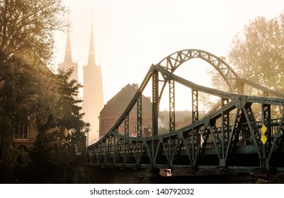 Wroclaw, Cathedral In Autumn Mist