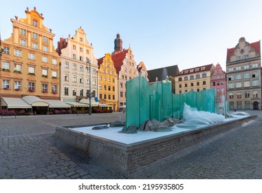 Wroclaw. Old Market Square On A Sunny Morning.