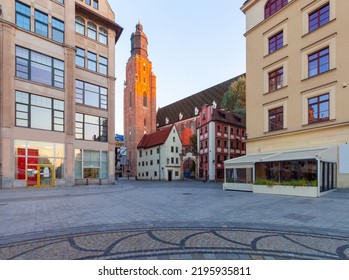 Wroclaw. Old Market Square On A Sunny Morning.