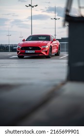 Wroclaw, Poland - April 28, 2020: Famous American Pony Car Ford Mustang