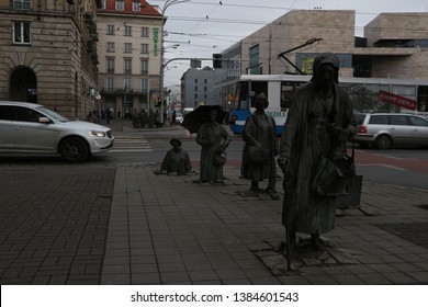 Wroclaw, Poland - January 2018: The Monument 