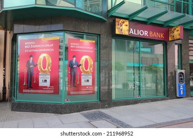 WROCLAW, POLAND - JULY 6, 2014: Alior Bank Branch In Wroclaw. Alior Was Founded In 2008 And Had 1.7 Million Customers In 2013.