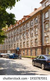 Wroclaw, Poland - May 8 2020: Facade Of ZUS - Social Security Building