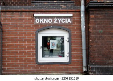 Wroclaw, Poland - October 1, 2022: Baby Hatch (baby Box) At The Building Of The Congregation Of The Sisters Of Mercy Of St. Charles Borromeo On Rydygiera Street