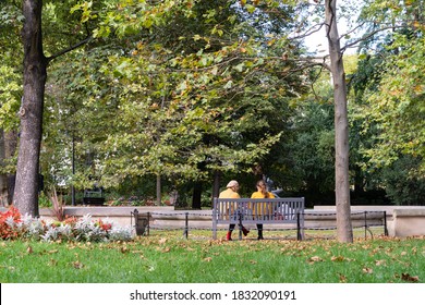 Wroclaw / Poland - October 10, 2020: An Autumn Scene At The Park In Wroclaw