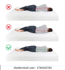 Wrong And Correct Sleeping Posture. Choose Right Mattress 