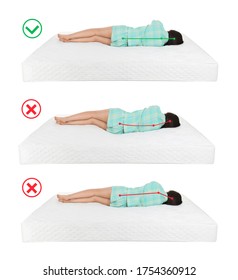 Wrong And Correct Sleeping Posture. Choose Right Mattress 