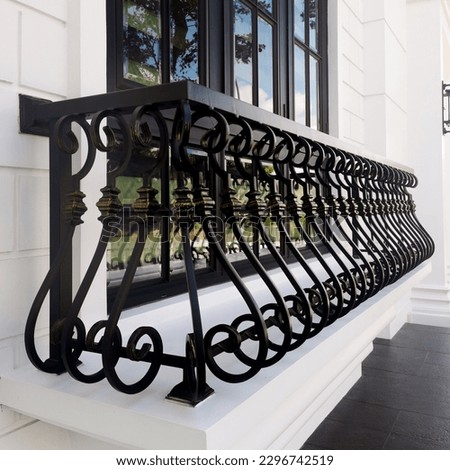 Wrought iron balcony become eye cathing of the house