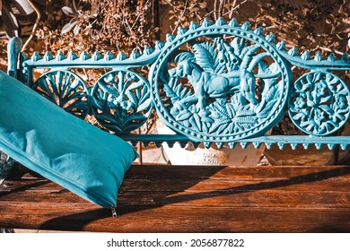 Wrought Iron Bench In Jerusalem