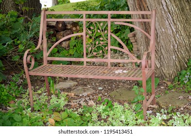 Vintage Wrought Iron Chair Seat Images Stock Photos Vectors